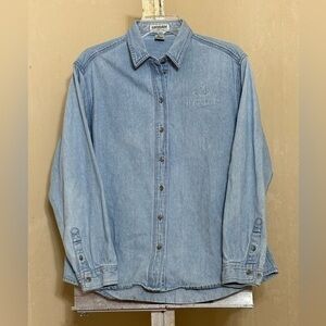 URBAN NORTH END LONG SLEEVE DENIM BUTTON DOWN SZ LARGE